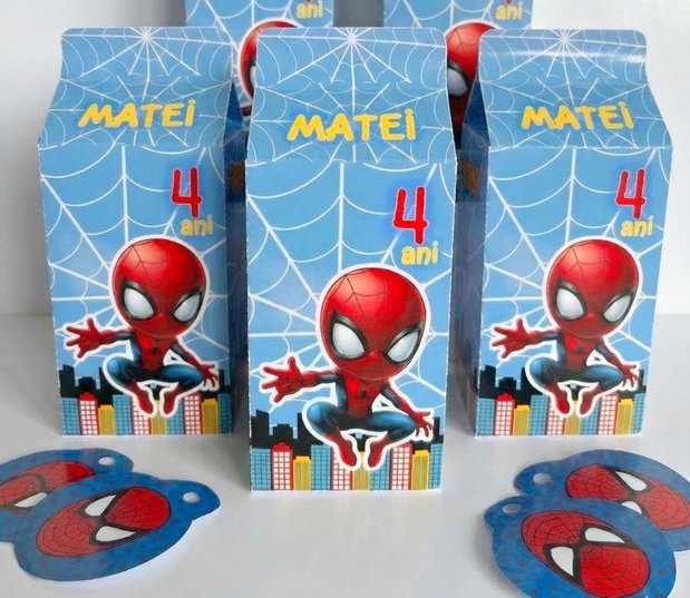 Cutii baby Spiderman personalizate