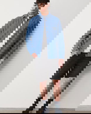 Medicine pantaloni scurți pentru bărbați, din denim