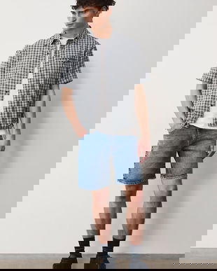 Medicine pantaloni scurți pentru bărbați, din denim