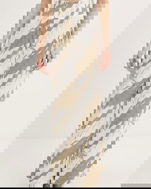 DKNY Pantaloni wide leg de damă