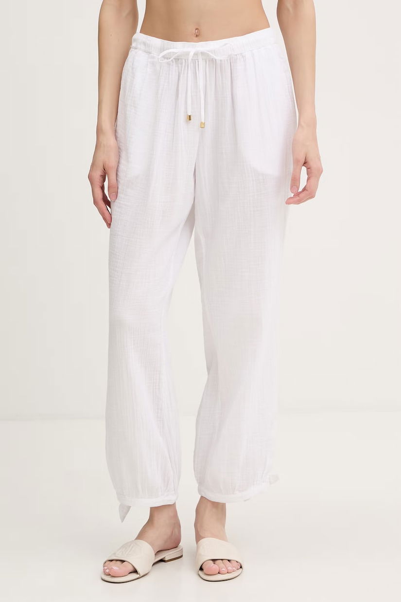 Lauren Ralph Lauren pantaloni drepți de femei din bumbac