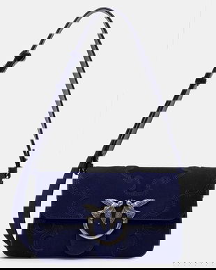 Pinko Geantă crossbody femei piele întoarsă