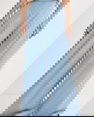 Blugirl Blumarine pantaloni de femei cu lyocell