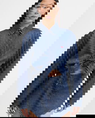 Diesel rochie tip cămașă din bumbac DE-SUSAN-D