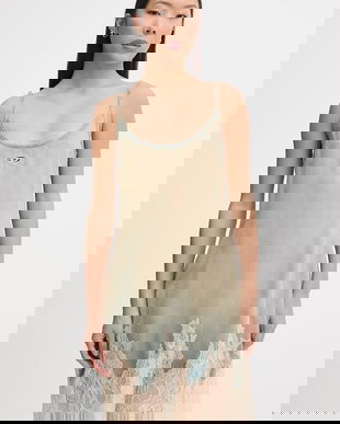 Diesel rochie de vară cu lyocell DE-ODRY-S