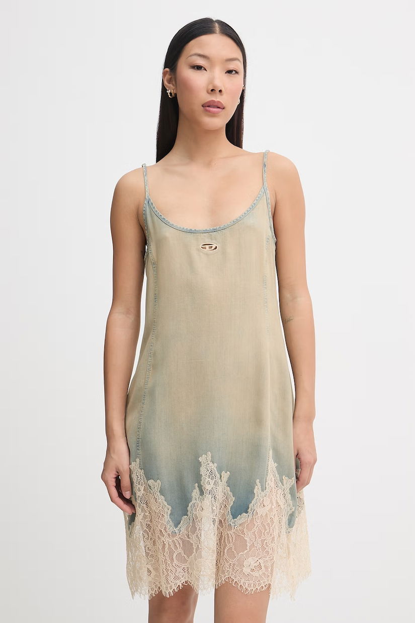 Diesel rochie de vară cu lyocell DE-ODRY-S