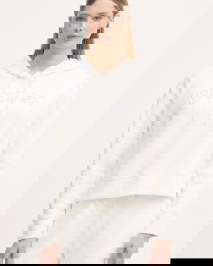 Blauer hanorac cu glugă de femei din bumbac FAYETTE