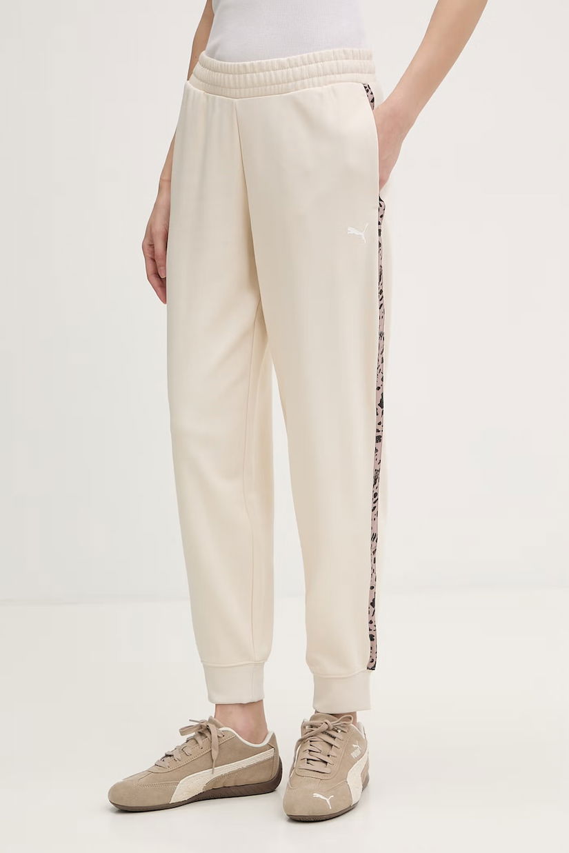 Puma pantaloni de trening feminini cu bumbac Essential graphic animal