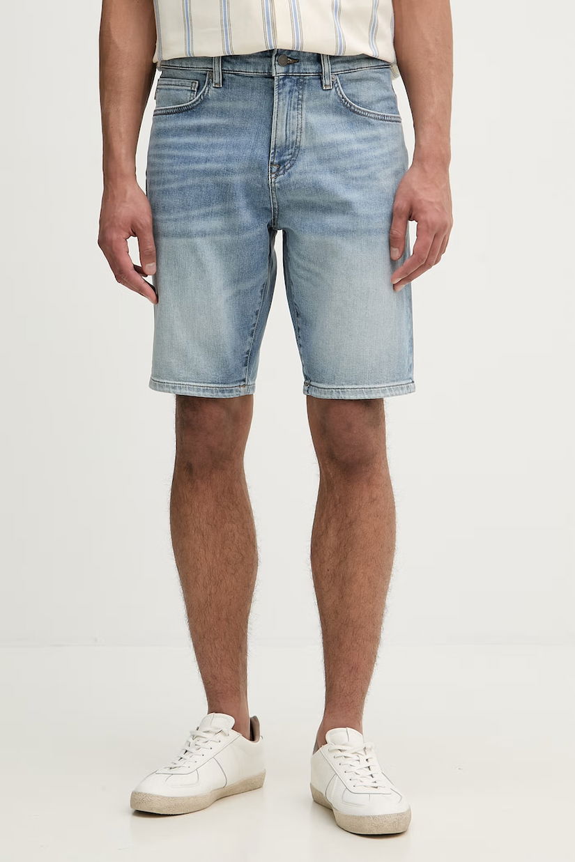 BOSS Orange pantaloni scurți bărbați denim