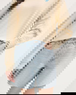 Calvin Klein Jeans pantaloni scurți de damă din denim