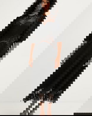 Twinset rochie evazată cu vâscoză