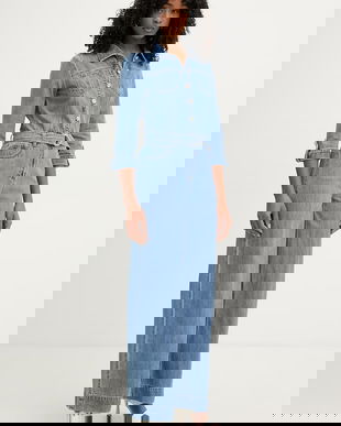 Morgan salopetă pentru femei, din denim