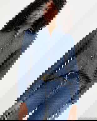 iBlues cămașă pentru femei, din denim BUSSOLA