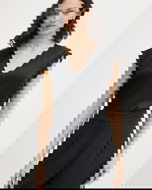 Gaudi bluză cu volane pentru femei, din vâscoză