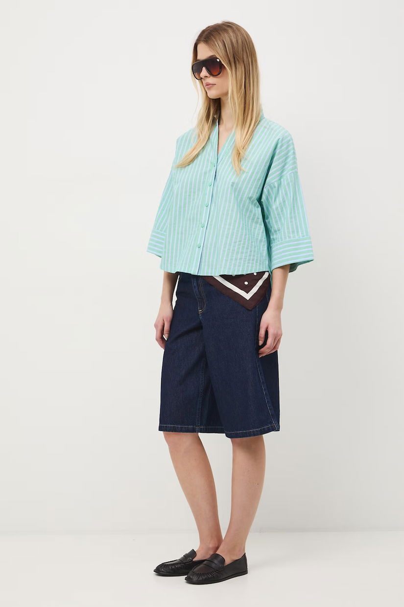 Medicine cămașă pentru femei, din bumbac cu elastan