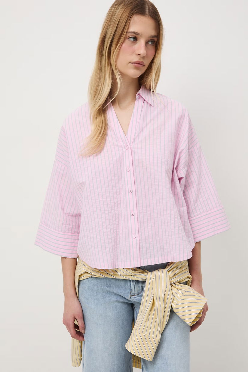 Medicine cămașă pentru femei, din bumbac cu elastan