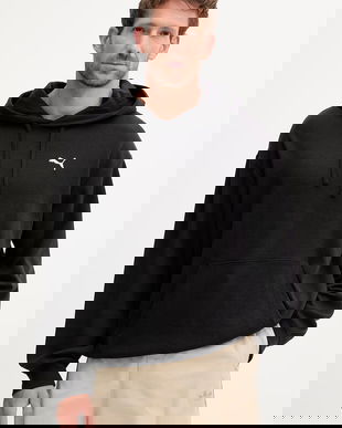 Puma hanorac cu glugă pentru bărbați, din bumbac Essentials Elevated