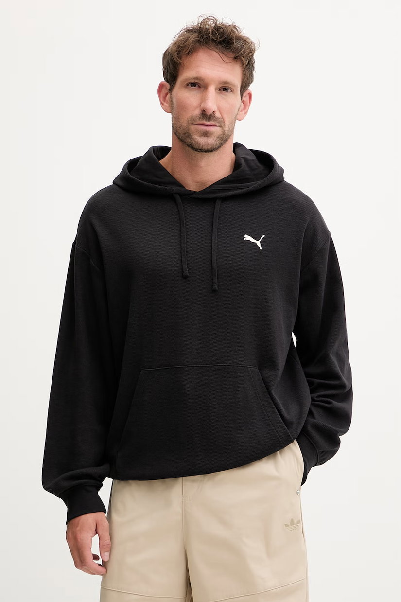 Puma hanorac cu glugă pentru bărbați, din bumbac Essentials Elevated