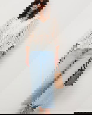 Medicine bluză pentru femei, cu lyocell