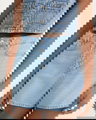 Liu Jo pantaloni scurți pentru femei, din denim