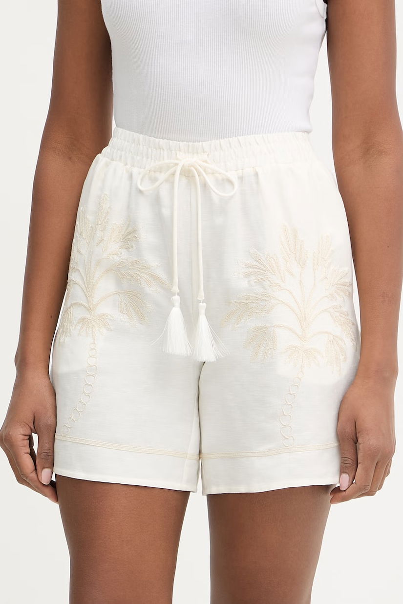 Twinset pantaloni scurți pentru femei, din in