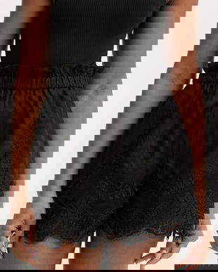 Twinset pantaloni scurți pentru femei, din in