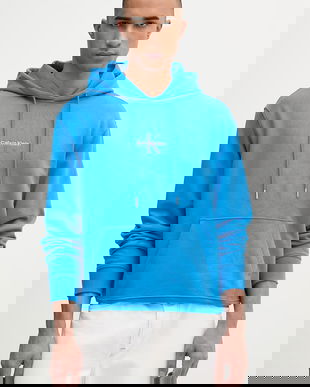 Calvin Klein Jeans hanorac cu glugă bărbătesc din bumbac