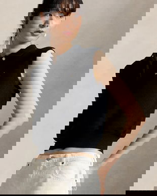 Polo Ralph Lauren vestă pentru femei, cu bumbac