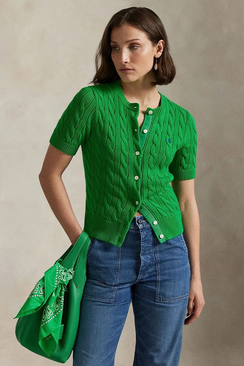 Polo Ralph Lauren cardigan pentru femei, din bumbac