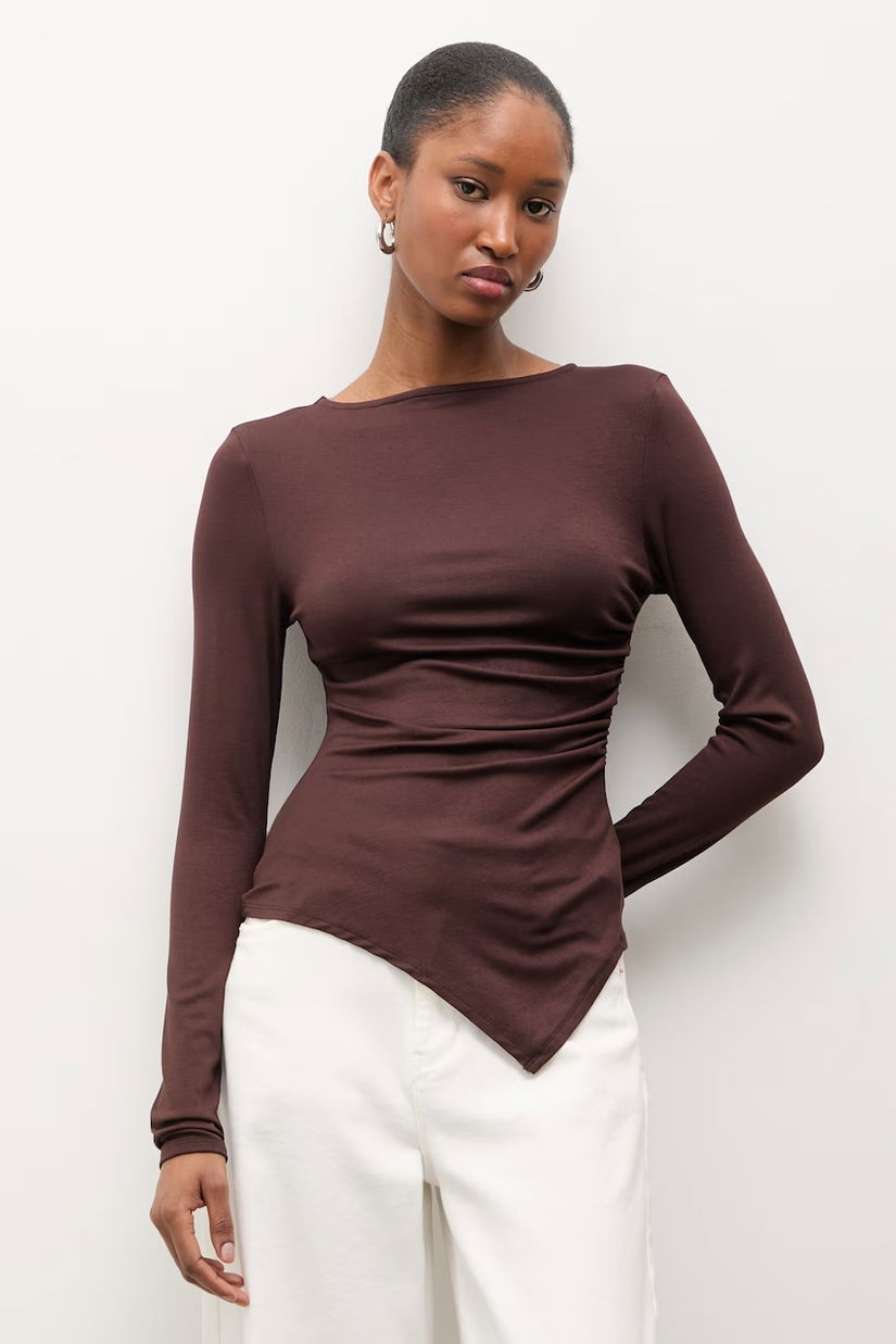 Answear.LAB bluză asimetrică de femei cu vâscoză