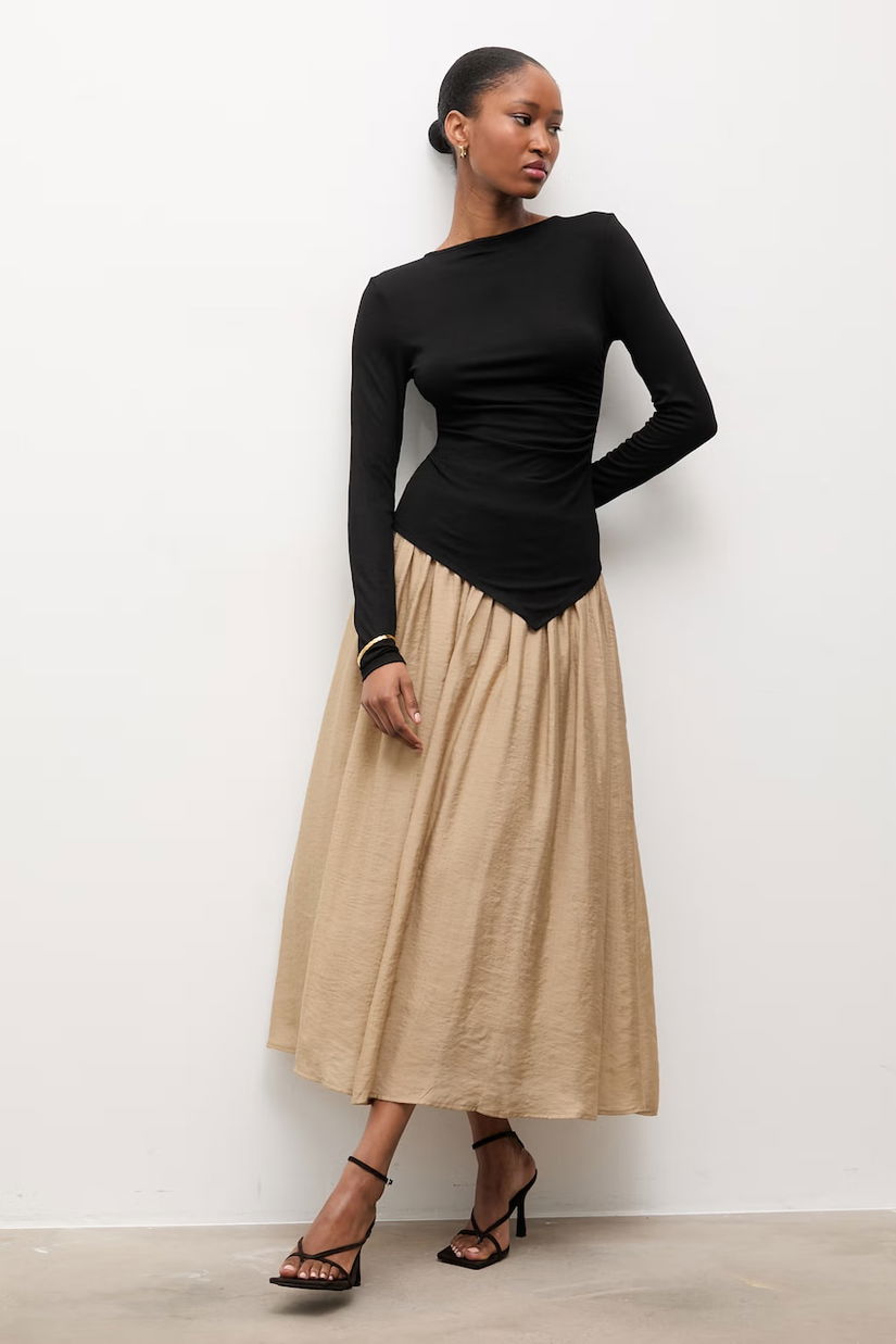 Answear.LAB bluză asimetrică femei cu vâscoză