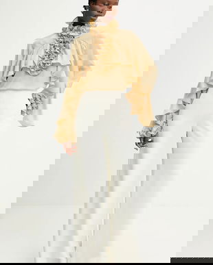 Answear.LAB bluză cu volane de damă cu vâscoză