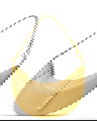 Polo Ralph Lauren geantă croissant de femei din piele