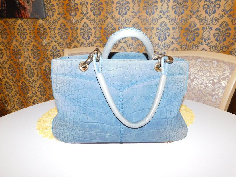 ESCADA, geanta vintage piele  naturala  embosata extra, ORIGINALA,   numar de serie