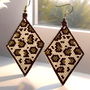 Cercei Handmade Leopard  Miyuki Delica Beads