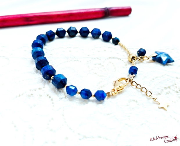 Bratara cu steluta si lapis lazuli