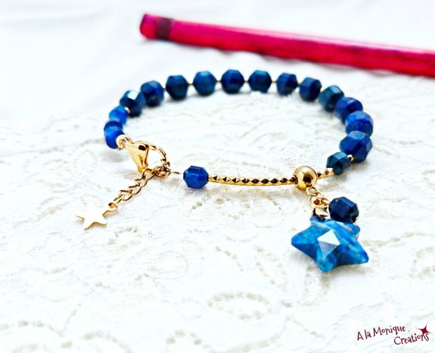 Bratara cu steluta si lapis lazuli