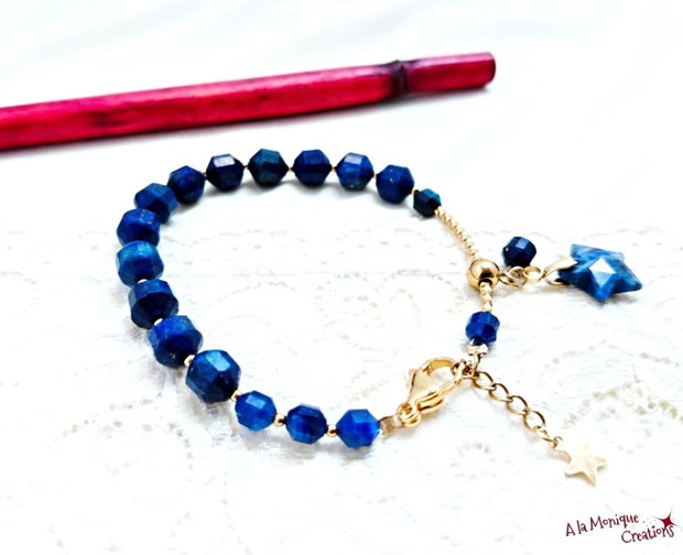 Bratara cu steluta si lapis lazuli