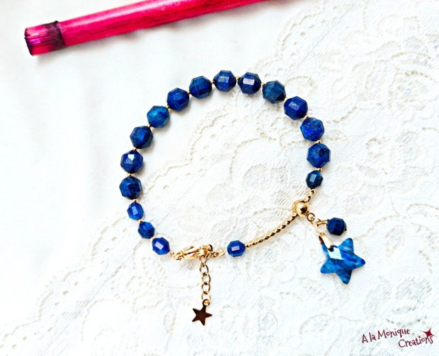 Bratara cu steluta si lapis lazuli