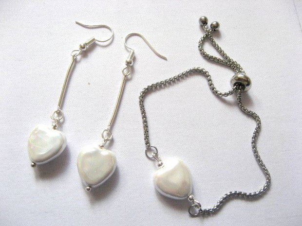 set bratara si cercei cu perle mallorca 51931