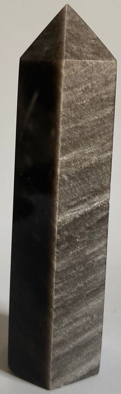 Obsidian Argintiu - Obelisc piatra semipretioasa