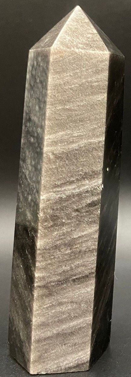 Obsidian Argintiu - Obelisc piatra semipretioasa