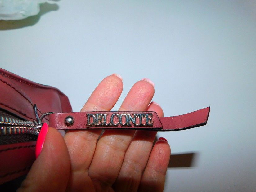 Brand DELCONTE ITALIA, geanta noua, model  deosebit, piele naturala