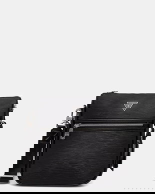 Guess borsetă de umăr pentru bărbați, cu imitație de piele MILANO