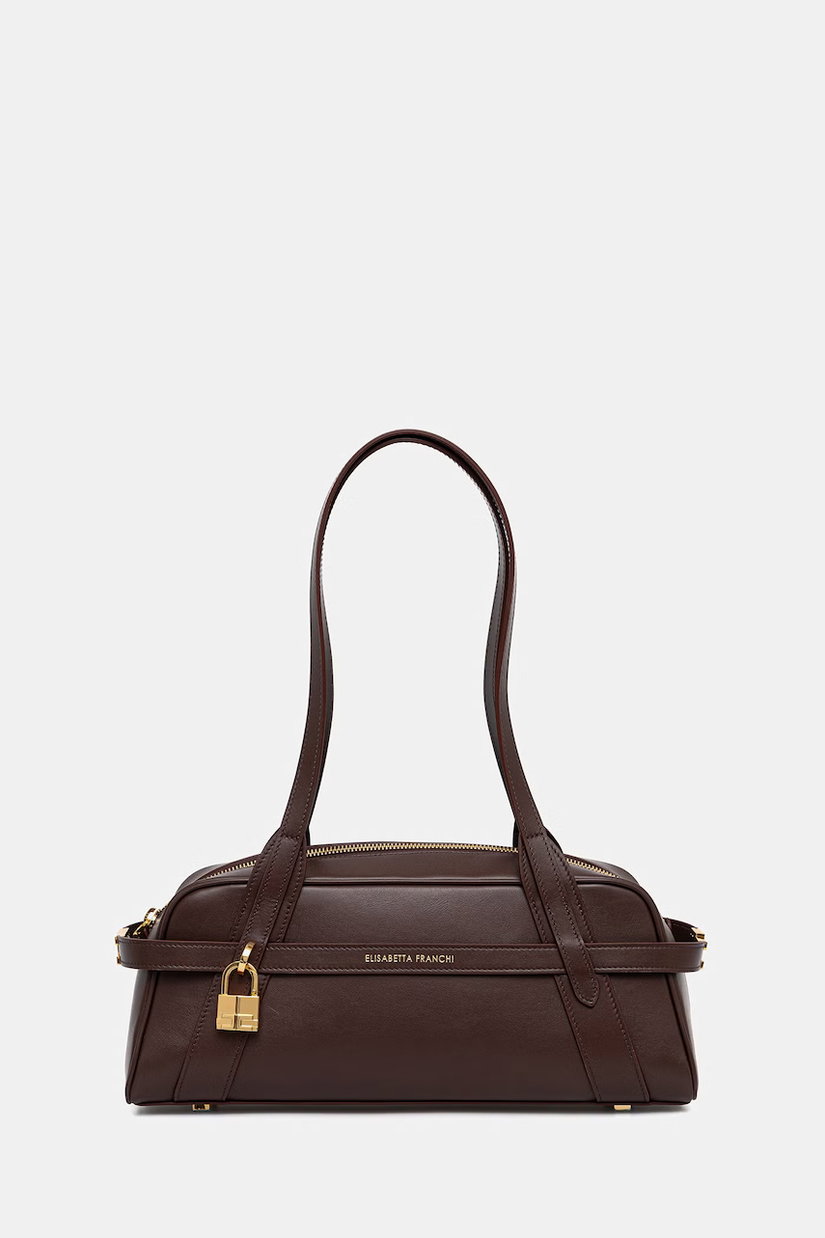 Elisabetta Franchi geantă baguette pentru femei, din piele