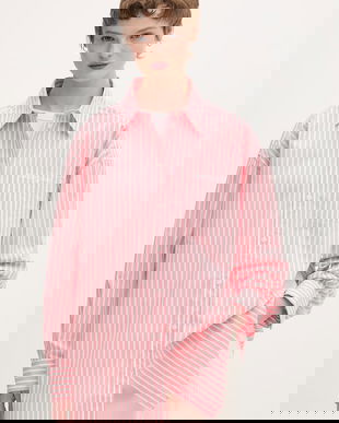 Tommy Jeans bluză tip cămașă pentru femei, din bumbac