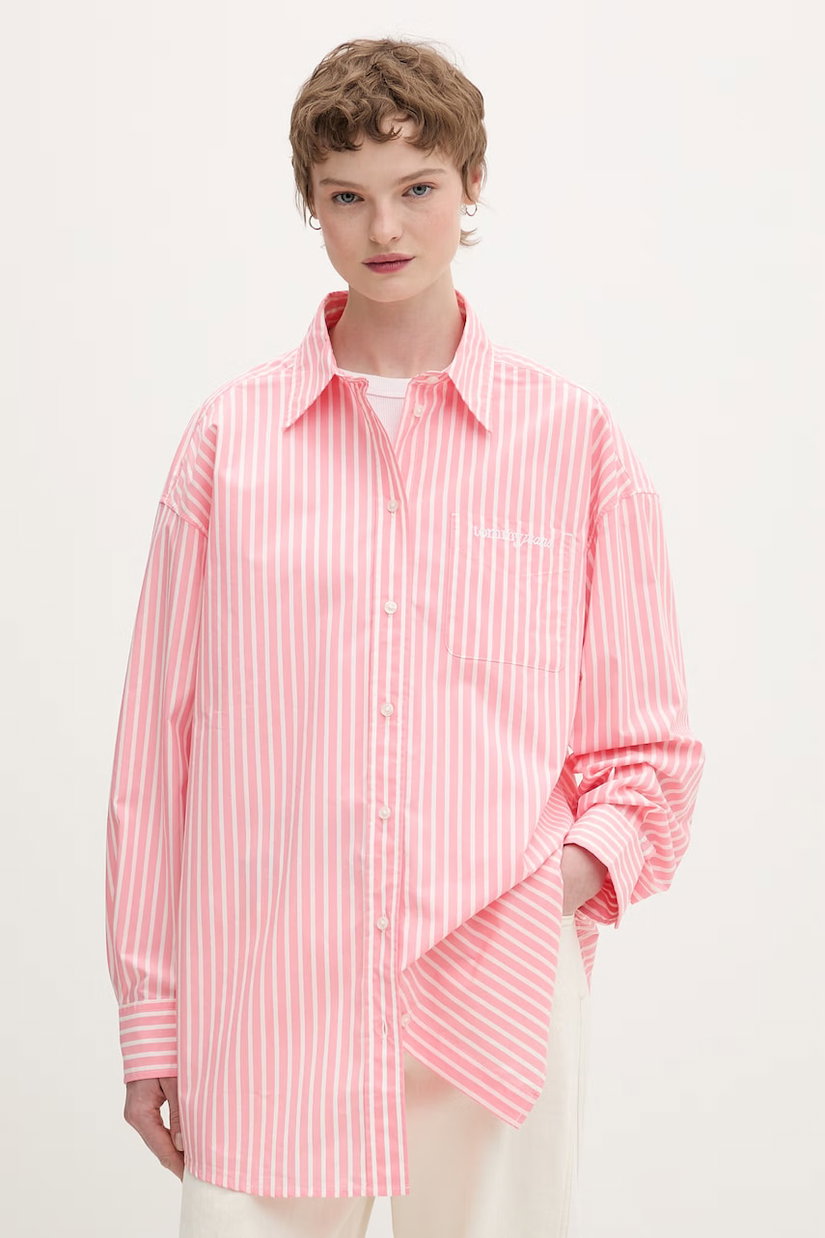 Tommy Jeans bluză tip cămașă pentru femei, din bumbac