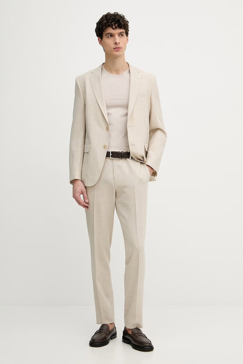 BOSS costum bărbătesc cu amestec de lână Huge