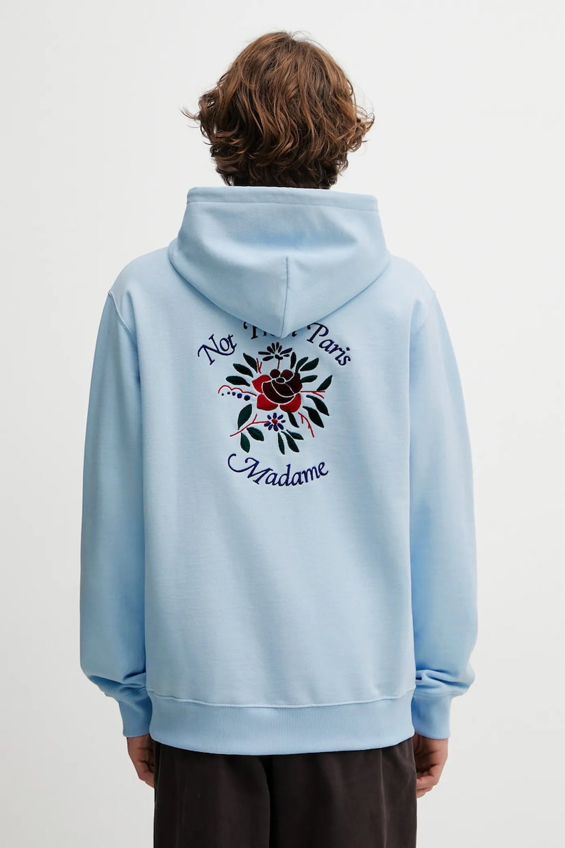 Drôle de Monsieur hanorac de bumbac Hoodie Slogan Rose