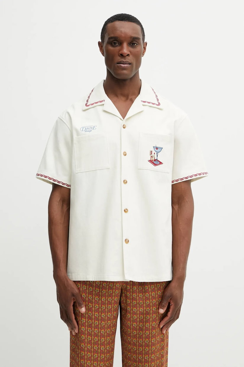 Drôle de Monsieur cămașă din bumbac Cocktail